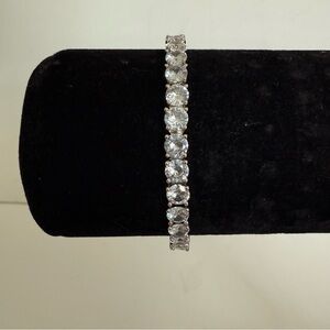 🆕 Stella Rose Silver Plated CZ  Tennis Bracelet-New